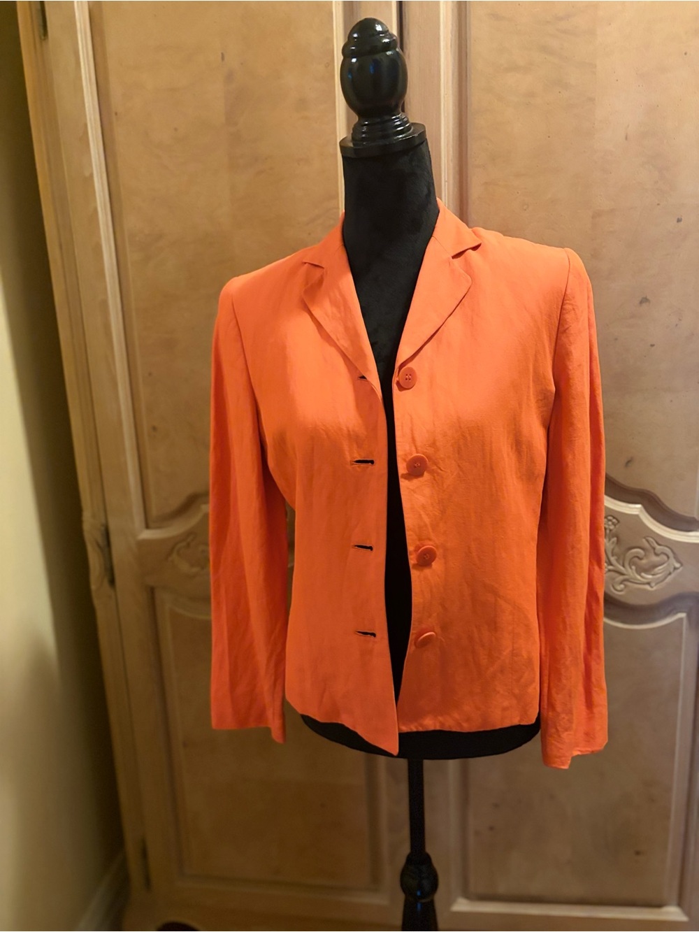 Taylor Orange Lightweight Women's Blazer Jacket
